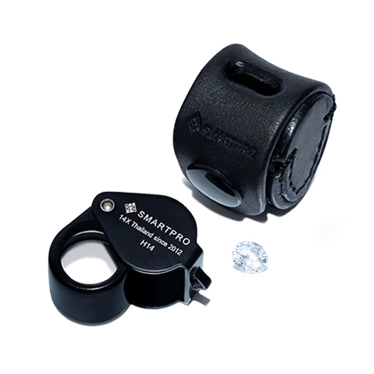 SmartPro H10/H14 14x/10x Professional Jeweler's Loupes for Gemstone Assessment